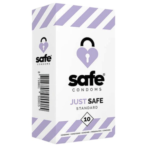 SAFE Just Safe - standardi kondomi - vanilja (10 kpl)