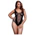 BACI Plus Size - Viettelevä verkkobody - musta (XL-XXL)