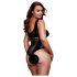 BACI Plus Size - Viettelevä verkkobody - musta (XL-XXL)