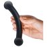 GLAS - Lasinen kaksinkertainen dildo (musta)