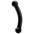 GLAS - Lasinen kaksinkertainen dildo (musta)