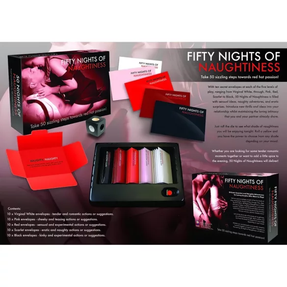 FIFTY NIGHTS OF NAUGHTINESS - seksipeli pariskunnille - englanninkielinen