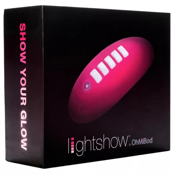 OhMiBod Lightshow - sovelluksella ohjattava klitoriskiihotin LED-valoilla (pinkki)