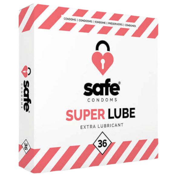 SAFE Super Lube - ekstra liukas kondomi (36 kpl)