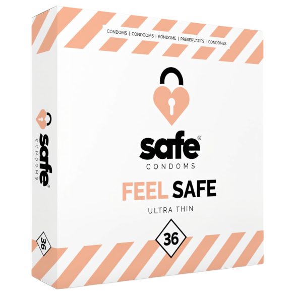SAFE Tuntumaton - ohuet kondomit (36kpl)