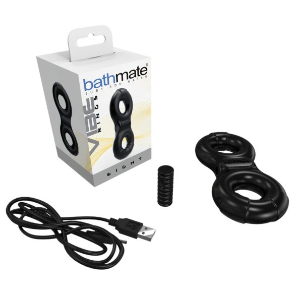 Bathmate Vibe Ring Eight - ladattava vibra-sormus (musta)