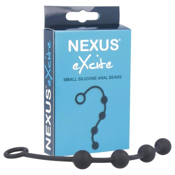 Nexus Excite - 4-helmellinen anaalidildo - musta (pieni)