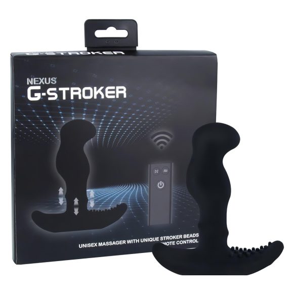 Nexus G-stroker - kaukosäädettävä eturauhaskiihotin (musta)