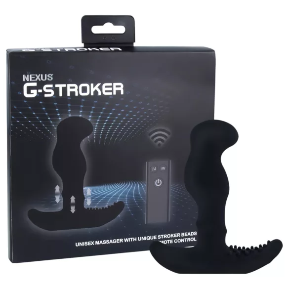 Nexus G-stroker - kaukosäätimellä ohjattava prostatavibraattori - musta