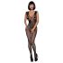 Obsessive N112 - Enkelinsiipinen verkkobodysuit - Musta (S-L)