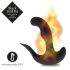 FEELZTOYS Black Jamba - langattomasti lämmitettävä anaalivibraattori (musta)