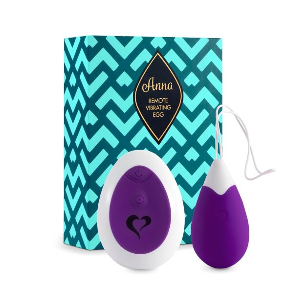 FEELZTOYS Anna - ladattava, langaton värisevä muna (violetti)