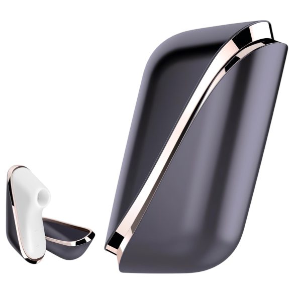 Satisfyer Traveler - Ladattava klitoriskiihotin (musta-valkoinen)