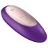 Satisfyer Double Plus Remote - langaton, ladattava parivibraattori (liila)