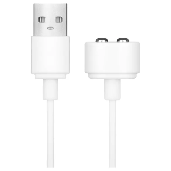 Satisfyer - magneettinen USB-latauskaapeli 2 kpl - valkoinen