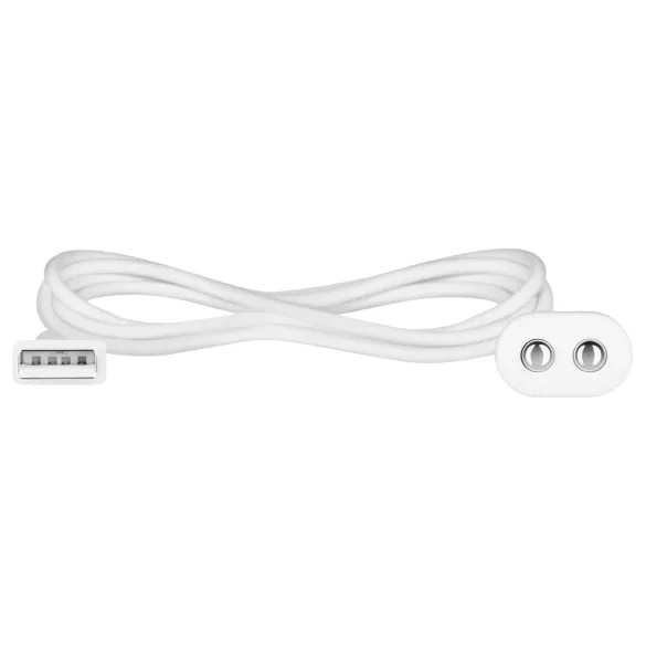 Satisfyer - magneettinen USB-latauskaapeli 2 kpl - valkoinen