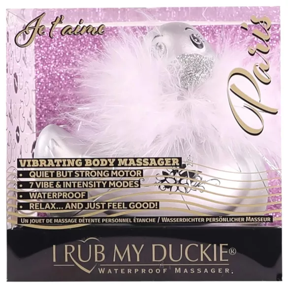 My Duckie Paris 2.0 - klitoriskiihotin - vedenkestävä vibraattori - hopea