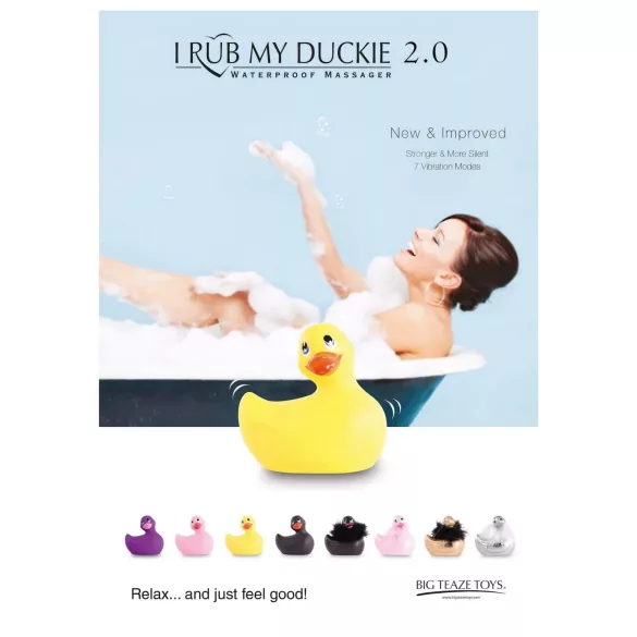 My Duckie Paris 2.0 - klitoriskiihotin - vedenkestävä vibraattori - hopea