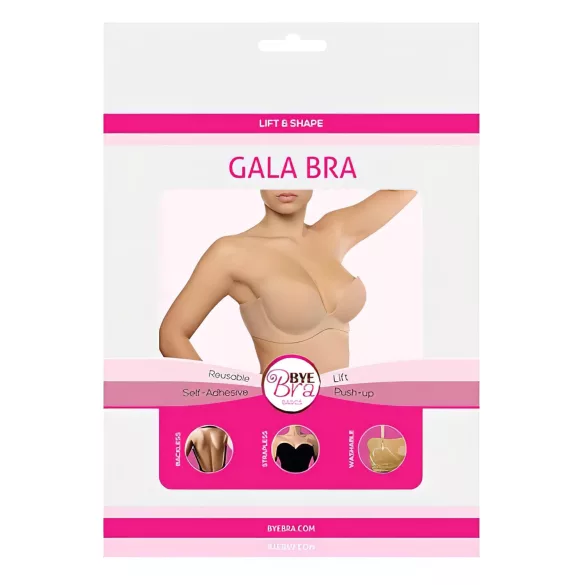 Bye Bra - push up - piilomallinen rintaliivit - nude