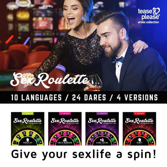 Sex Roulette Kama Sutra - erottinen lautapeli - 10 kielellä