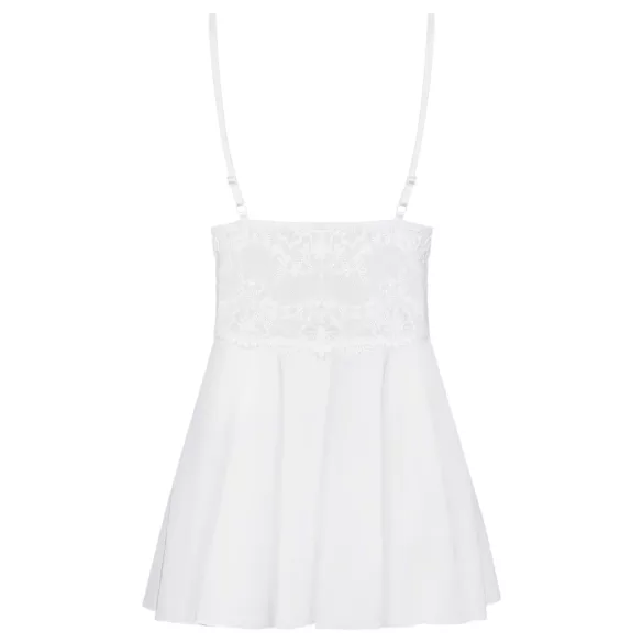 Obsessive - babydoll ja stringit - pitsi - valkoinen - L/XL