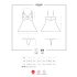 Obsessive 810-BAB-2 - pitsibabydoll ja stringit (valkoinen) - L/XL
