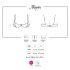 Obsessive Miamor - Pitsinen Push-up Rintaliivit (Musta) - L/XL