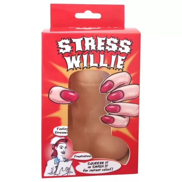 Stress Willie - stressipallo - penis - vaalea