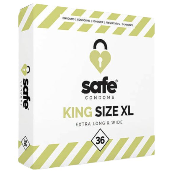 SAFE King Size XL - ekstra suuri kondomi (36 kpl)