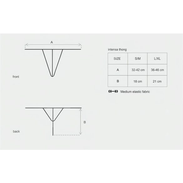 Obsessive Intensa - stringit - pitsi - musta