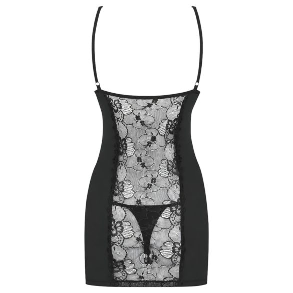 Obsessive Heartina - babydoll ja stringit - musta