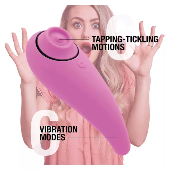 FeelzToys - klitoriskiihotin ja vibraattori 2in1 - ladattava, pinkki