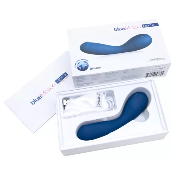 OHMIBOD Bluemotion Nex 2 - Älykäs, ladattava G-piste-vibraattori (sininen)