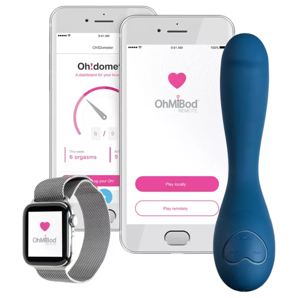 OHMIBOD Bluemotion Nex 2 - Älykäs, ladattava G-piste-vibraattori (sininen)