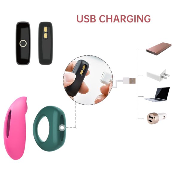 Magic Motion - parivibraattori setti - pinkki-vihreä