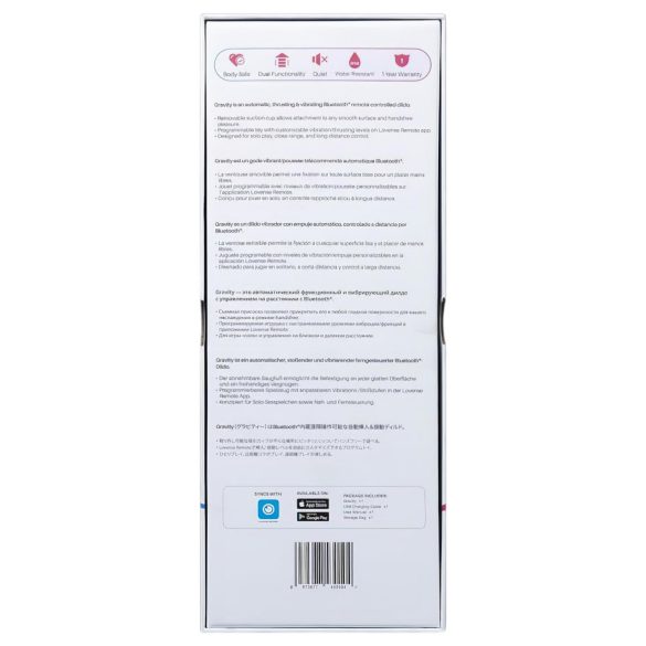 Lovense Gravity - ladattava työntävä vibraattori - punainen