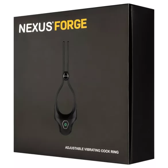 Nexus Forge - vibraattorillinen säädettävä penisrengas - musta