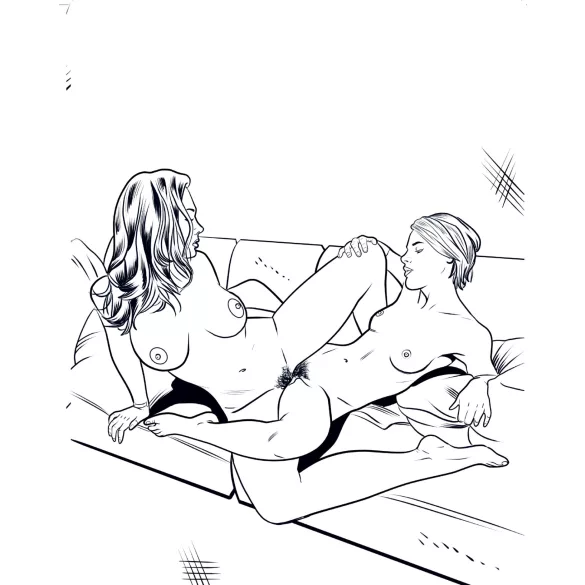 WoodRocket - Lesboporno aikuisten seksivärityskirja