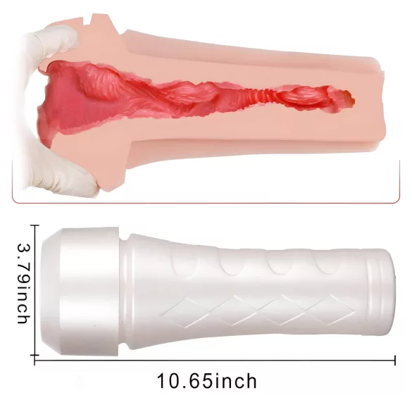 Tracy's Dog - 3D vagina stroker - realistinen tekopussi kotelossa