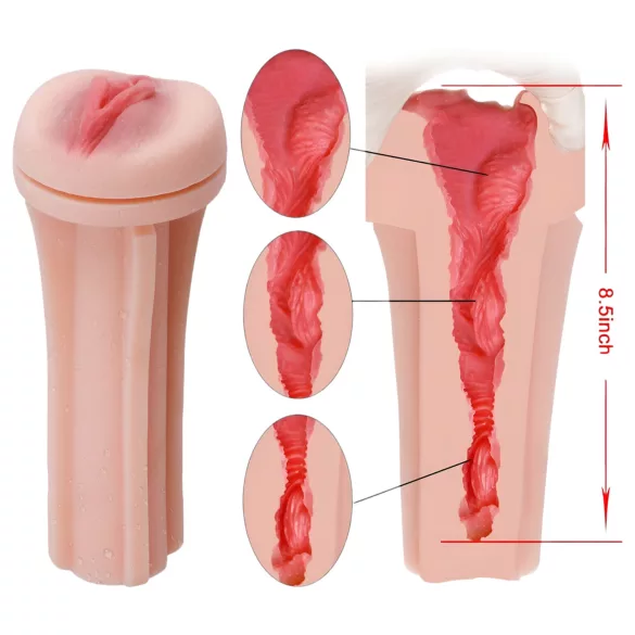 Tracy's Dog - 3D vagina stroker - realistinen tekopussi kotelossa